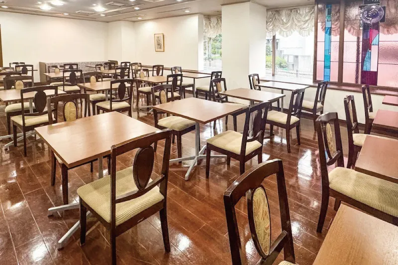 朝食会場の様子
